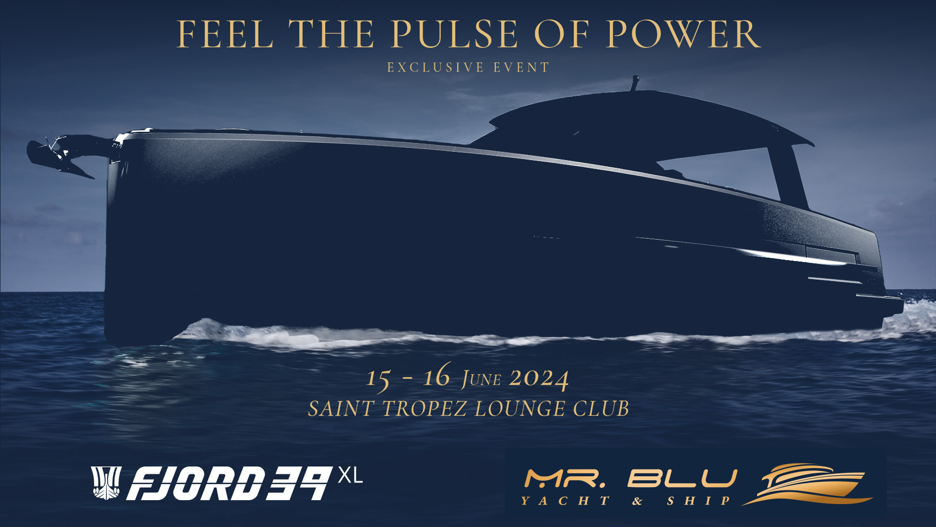 Mr. Blu a Saint-Tropez per la presentazione del Nuovo Fjord 39 XL.